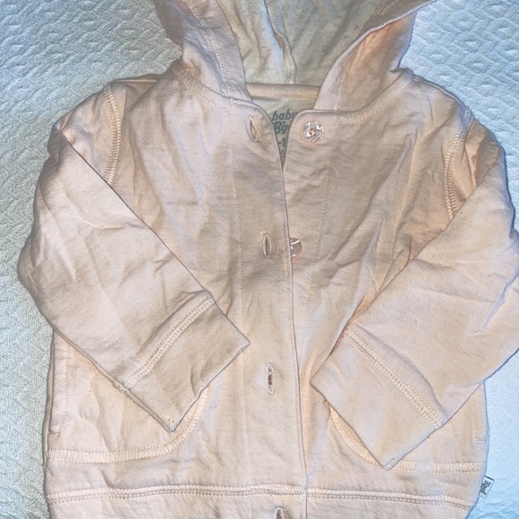 Light weight Osh Gosh peachy pink hoodie - Picture 2 of 4